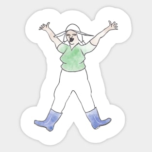 Dancing Granny #6 Sticker